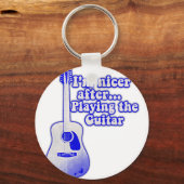 I'm nicer after playing the guitar sleutelhanger (Voorkant)