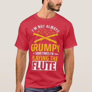 Im niet altijd bruinflut flutist t-shirt