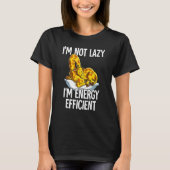 Im niet luie i m energie-efficiënte Giraffe T-shirt (Voorkant)