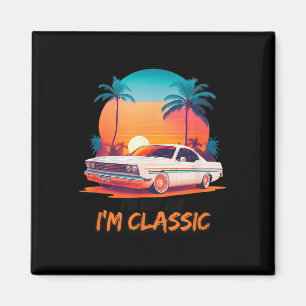 Im Niet Oud Im Clic ,Grappig Auto Graphic, Sty Magneet
