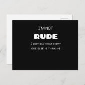 Im niet RUDE Briefkaart (Voorkant / Achterkant)