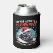 I'm Not Always A Trainwreck Funny Christmas Toot Blikjeskoeler (Blikje Voorkant)