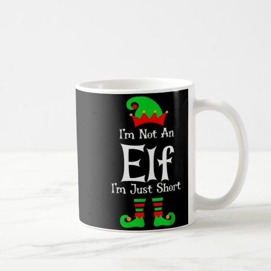 I'm Not An Elf Im Just Short Funny Christmas Match Koffiemok (Rechts)