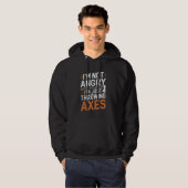 I'm Not Angry Funny Axe Throwing Hoodie (Voorkant volledig)