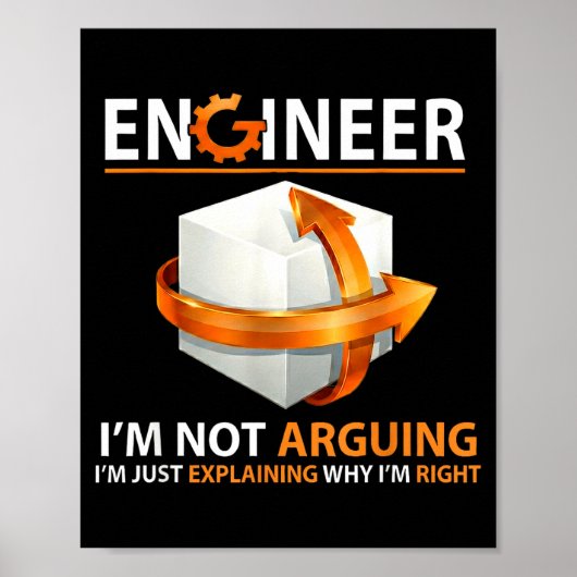 I'm Not Arguing I'm Just Explaining Why I'm Right Poster (Voorkant)