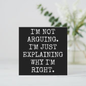 I'm Not Arguing I'm Just Explaining Why I'm Right. Save The Date (Staand voorkant)
