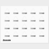 I'm Not Conceited, I'm Just Perfect Driehoek Sticker (Vel)