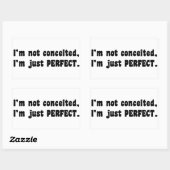 I'm Not Conceited, I'm Just Perfect Rechthoekige Sticker (Vel)