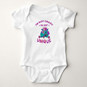 I'm not crazy I'm'n enige, Mad Unicorn Romper
