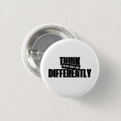 i'm not crazy just think differently ronde button 3,2 cm (Voorkant /achterkant)