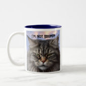 "I'm Not Grumpy" Mug de chat avec Mug design sarca (Gauche)