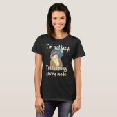 I'm not Lazy Energy Saving Mode Sarcastic Sloth T-shirt (Voorkant volledig)