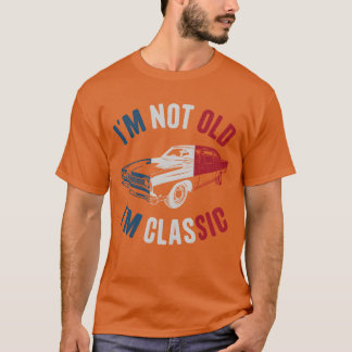 Im Not Old Im Classic Car US Flag Classic Car boy T-shirt