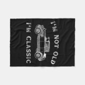I'm Not Old I'm Clic Funny Car Quote Retro Vehicle Fleece Deken (Voorkant (Horizontaal))