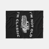I'm Not Old I'm Clic Funny Clic Truck Car Graphic Fleece Deken (Voorkant (Horizontaal))