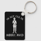 I'm Not Old - I'm Middle Aged Sleutelhanger (Achterkant)