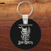 I'm Not Procrastinating I'm Doing Side Quests Rpg  Sleutelhanger (Voorkant)