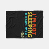 I'm Not Sleeping I'm Resting My Eyes Grandpa Fleece Deken (Voorkant (Horizontaal))