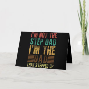 I'm Not The Step Dad Funny Step Father Gift Bedankkaart