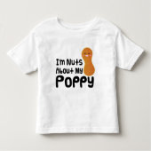 Im Nuts over mijn papie Kinder Shirts (Voorkant)