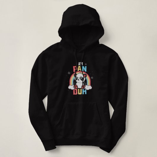 Im Pan Duh Panda Pansexual Pride Hoodie (Design voorkant)