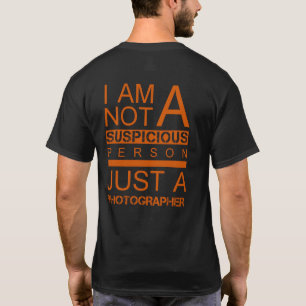 Im pas un T-shirt noir orange de personne méfiant
