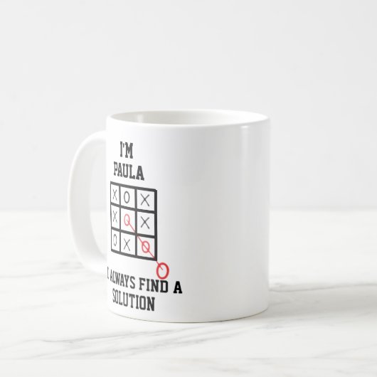 Im Paula Je Trouve Toujours Une Solution Mug (Devant gauche)