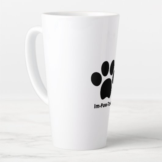 Im-Paw-Tant Latte Mug (Angle gauche)