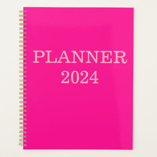 "I'm Pretty Pink" Planner 2024 (Devant)