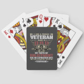 I'm Proud To Be A Veteran And A Dad Pokerkaarten (Achterkant)