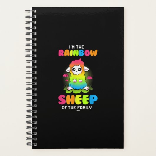 Im rainbow brebis de famille | Mignonne conception (Devant)