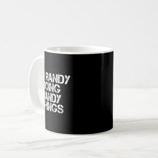 I'm Randy Doing Randy Things Shirt Funny Christmas Koffiemok (Voorkant links)