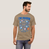 Im Ready Coffee Octopus Blue by Tobe Fonseca T-shirt (Voorkant volledig)