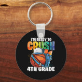 I'm Ready To Crush 4th Grade Sketll Ck To School B Sleutelhanger (Voorkant)