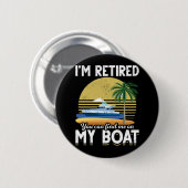Im Repension Funny Boat Ronde Button 5,7 Cm (Voorkant /achterkant)