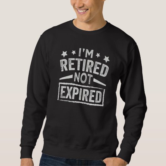 I'm Retired Not Expired Wine Grandpa 1 Trui (Voorkant)