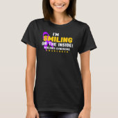 i'm Smiling On The Inside Moebius Syndrome Awarene T-shirt (Voorkant)