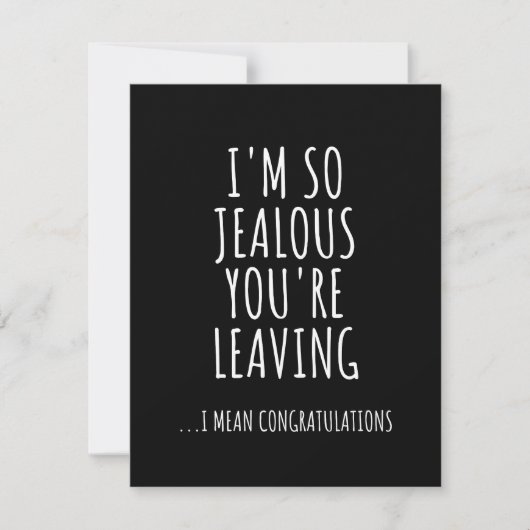 I'm So Jealous You're Leaving Save The Date (Voorkant)