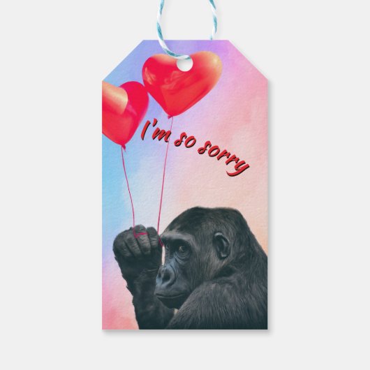 "I'm so sorry" Cadeaulabel (Achterkant)