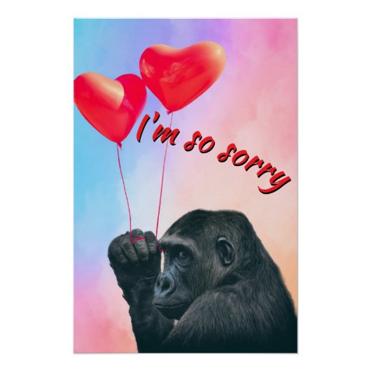 "I'm so sorry" Perfect Poster (Voorkant)