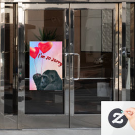 "I'm so sorry" Raamsticker