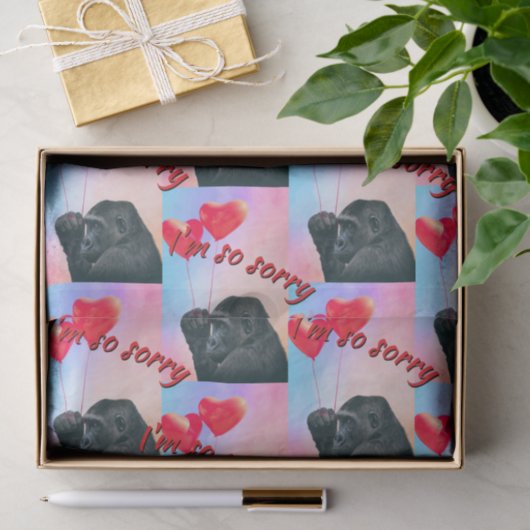 "I'm so sorry" Tissuepapier (Geschenk)