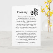 I'm Sorry Forgive Me Card Kaart (Gele Bloem)