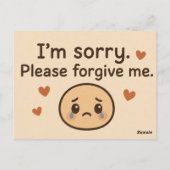 Im Sorry Postcards Briefkaart (Achterkant)