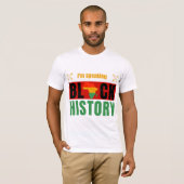 I'm Speaking Black History Month Pan-African Map  T-shirt (Voorkant volledig)