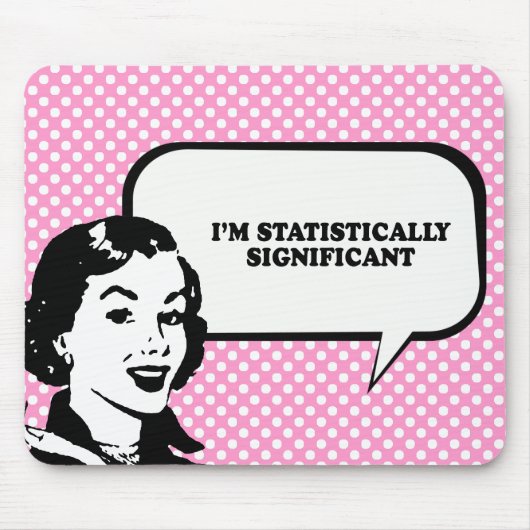 IM STATISTISCH SIGNIFICANT T-shirt Muismat (Voorkant)