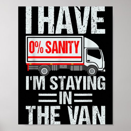 I'm Staying In Tha Van Funny Phasmophobia Gamer Me Poster (Voorkant)