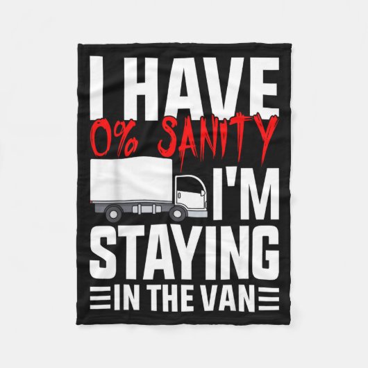 I'm Staying In Tha Van Funny Phasmophobia Gamer Wo Fleece Deken (Voorkant)