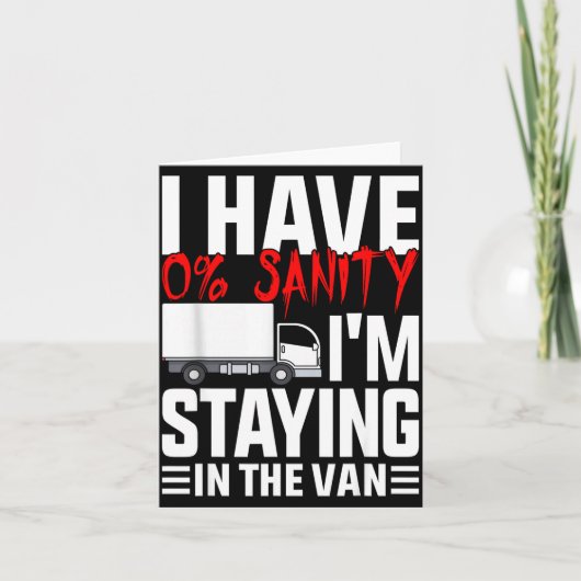 I'm Staying In Tha Van Funny Phasmophobia Gamer Wo Kaart (Voorkant)