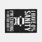 I'm Staying In Tha Van Phasmophobia Funny Drivers  Fleece Deken (Voorkant (Horizontaal))